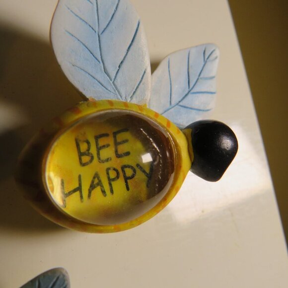 Unique Bee (3) Magnets (bubble acrylic) BEE GOOD, BEE HAPPY, BEE SWEET - Picture 4 of 11